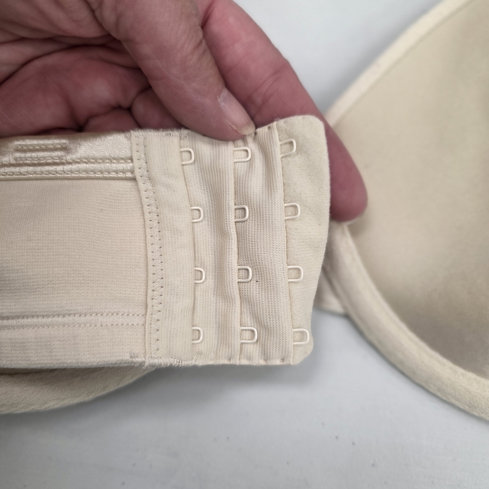 CACIQUE Light Nude Cream Cotton T-Shirt Bra 44C - Picture 5 of 11
